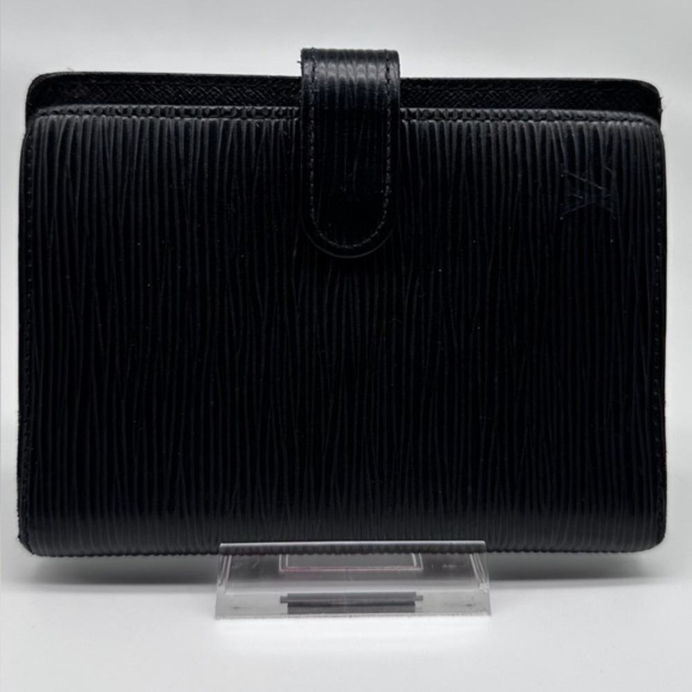 Unisex Louis Vuitton Epi Leather Small Ring Agenda PM – Black | 6-Ring Binder